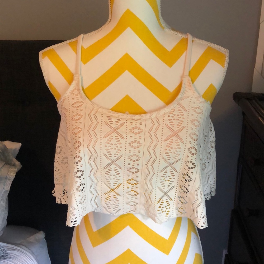 Lace Bathing Suit Top and Bottom